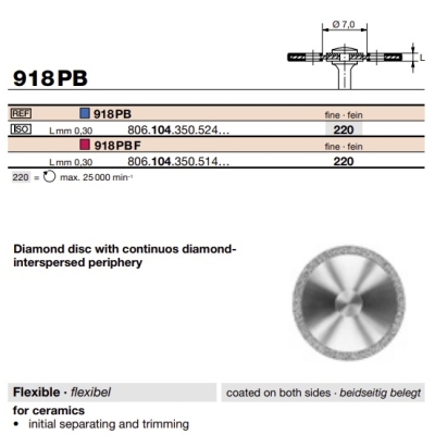 Diamond discs 918PB - Almaz disk
